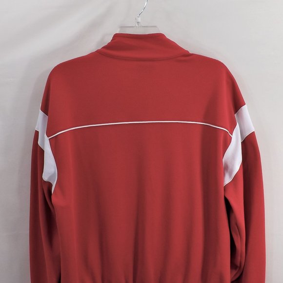 NWOT Umbro Mens Red & White Zip Up Varsity Sport Jacket M - Picture 9 of 14